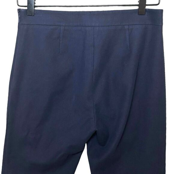 Tory Burch Women’s Slim Fit Straight Leg Ankle Pants Navy Blue Size 4 - Picture 5 of 7